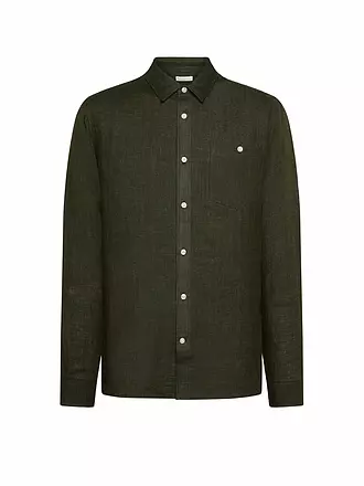 KNOWLEDGE COTTON APPAREL | Chemise en lin | olive